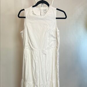 J. Crew Elegant White Casual Dress